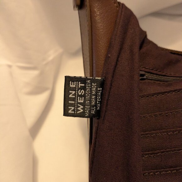 Nine West Brown Bag - Picture 6 of 9